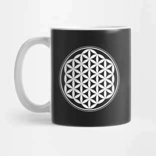 White Flower of life Mug